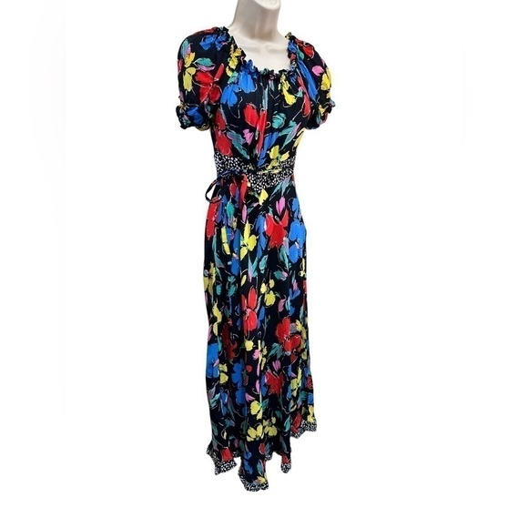 RIXO x Target Black Floral Off Shoulder Maxi Dress - Picture 8 of 13
